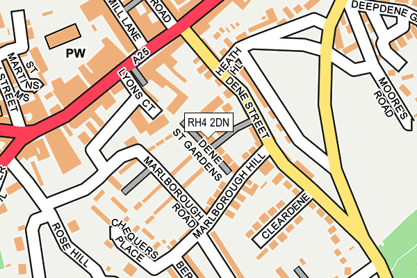 RH4 2DN map - OS OpenMap – Local (Ordnance Survey)