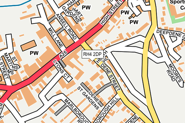 RH4 2DP map - OS OpenMap – Local (Ordnance Survey)