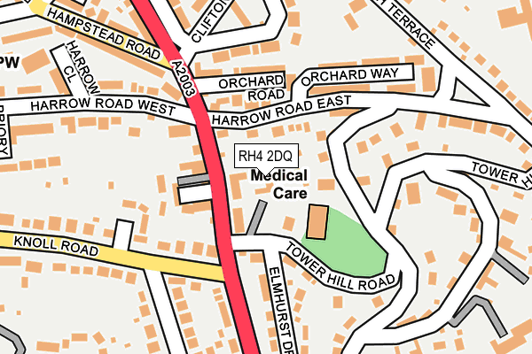 RH4 2DQ map - OS OpenMap – Local (Ordnance Survey)