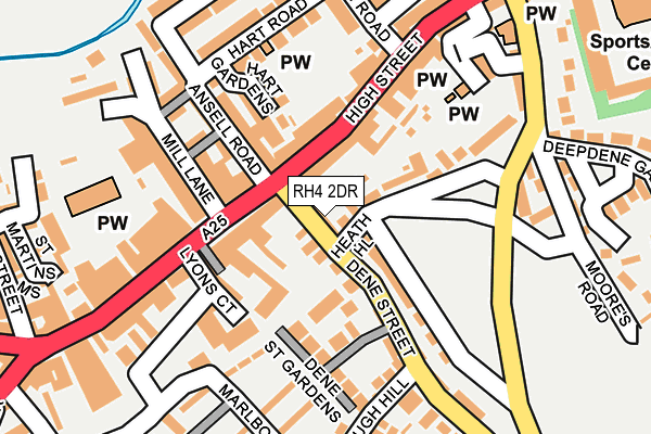 RH4 2DR map - OS OpenMap – Local (Ordnance Survey)