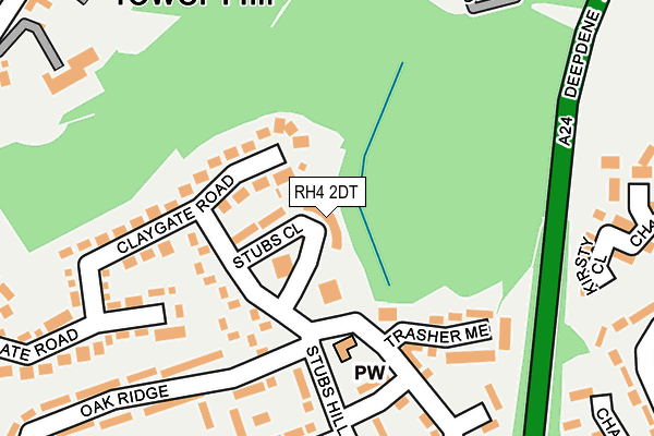 RH4 2DT map - OS OpenMap – Local (Ordnance Survey)