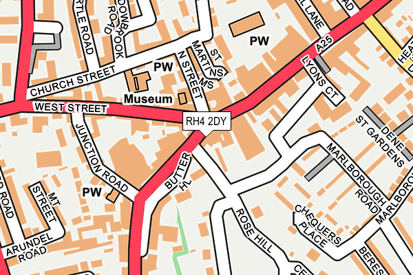 RH4 2DY map - OS OpenMap – Local (Ordnance Survey)