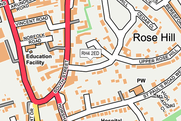 RH4 2ED map - OS OpenMap – Local (Ordnance Survey)