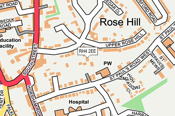 RH4 2EE map - OS OpenMap – Local (Ordnance Survey)