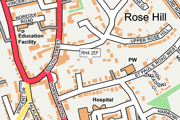 RH4 2EF map - OS OpenMap – Local (Ordnance Survey)