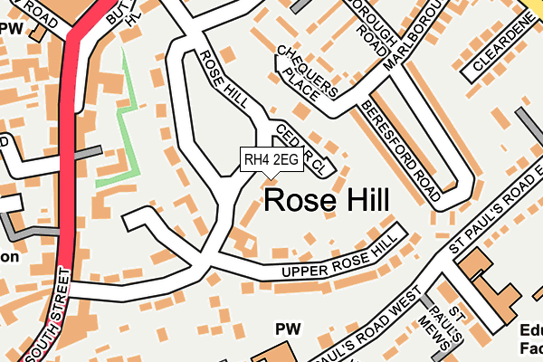 RH4 2EG map - OS OpenMap – Local (Ordnance Survey)
