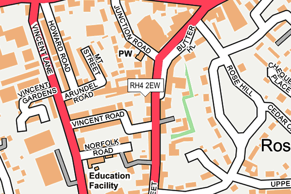 RH4 2EW map - OS OpenMap – Local (Ordnance Survey)