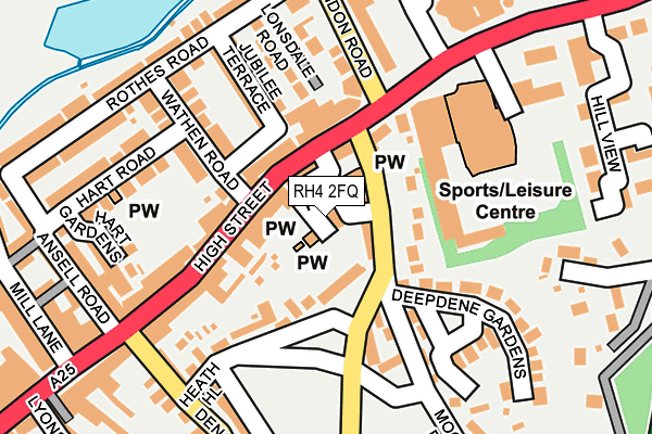 RH4 2FQ map - OS OpenMap – Local (Ordnance Survey)