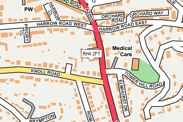 RH4 2FT map - OS OpenMap – Local (Ordnance Survey)