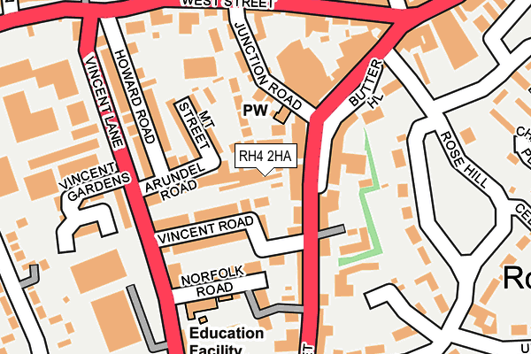 RH4 2HA map - OS OpenMap – Local (Ordnance Survey)