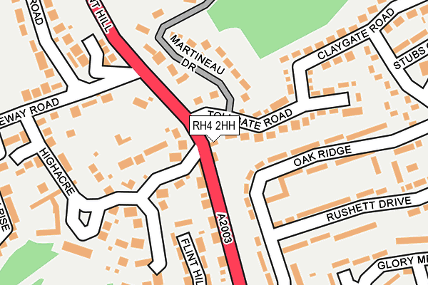 RH4 2HH map - OS OpenMap – Local (Ordnance Survey)