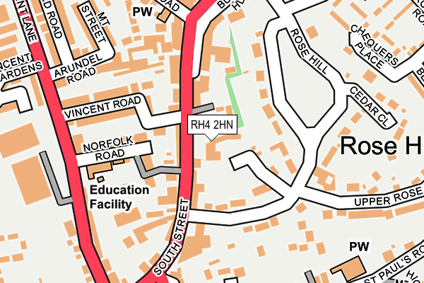 RH4 2HN map - OS OpenMap – Local (Ordnance Survey)