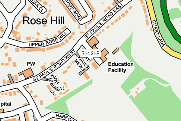 RH4 2HP map - OS OpenMap – Local (Ordnance Survey)