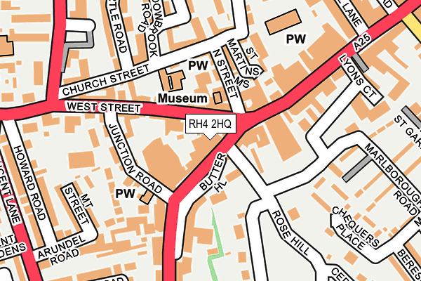 RH4 2HQ map - OS OpenMap – Local (Ordnance Survey)