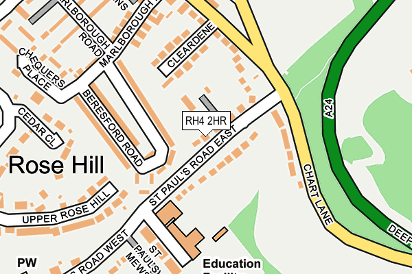 RH4 2HR map - OS OpenMap – Local (Ordnance Survey)