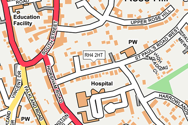 RH4 2HT map - OS OpenMap – Local (Ordnance Survey)