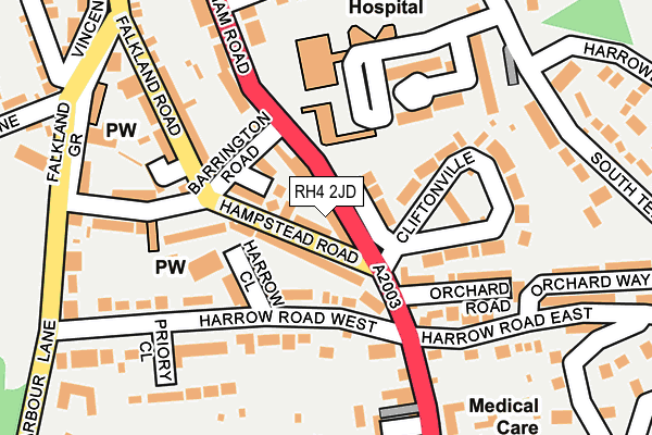 RH4 2JD map - OS OpenMap – Local (Ordnance Survey)