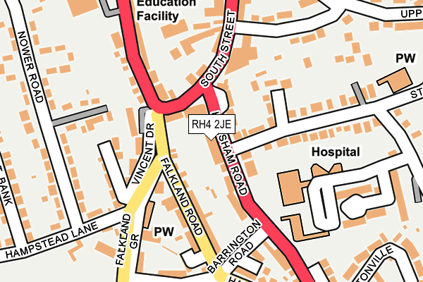 RH4 2JE map - OS OpenMap – Local (Ordnance Survey)
