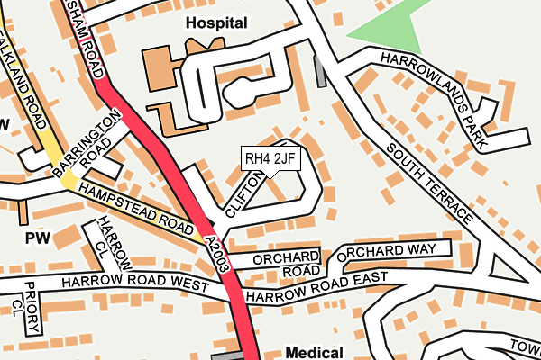 RH4 2JF map - OS OpenMap – Local (Ordnance Survey)