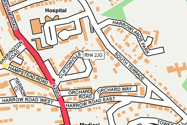 RH4 2JG map - OS OpenMap – Local (Ordnance Survey)
