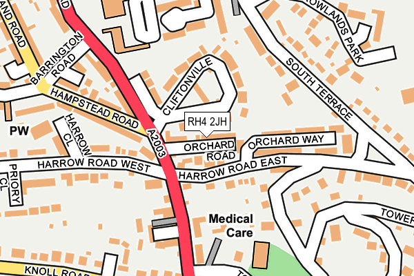 RH4 2JH map - OS OpenMap – Local (Ordnance Survey)