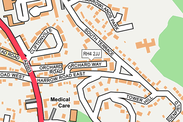 RH4 2JJ map - OS OpenMap – Local (Ordnance Survey)