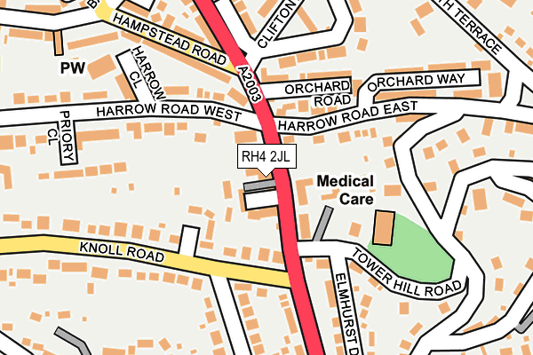 RH4 2JL map - OS OpenMap – Local (Ordnance Survey)
