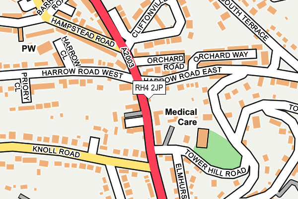 RH4 2JP map - OS OpenMap – Local (Ordnance Survey)