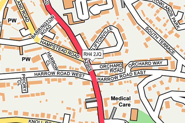 RH4 2JQ map - OS OpenMap – Local (Ordnance Survey)