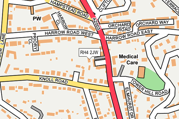 RH4 2JW map - OS OpenMap – Local (Ordnance Survey)