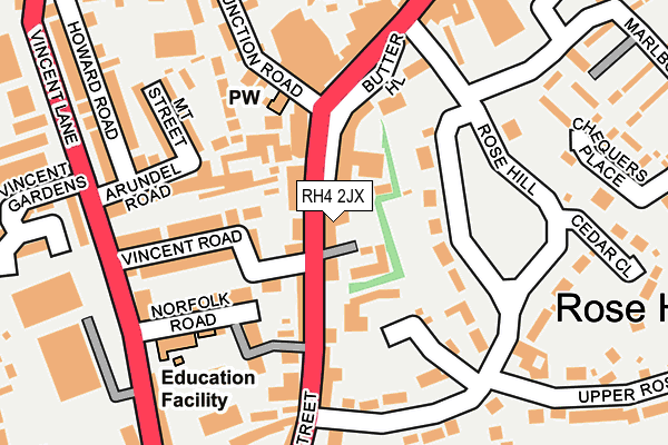 RH4 2JX map - OS OpenMap – Local (Ordnance Survey)