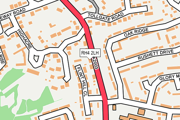 RH4 2LH map - OS OpenMap – Local (Ordnance Survey)
