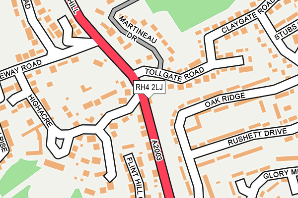 RH4 2LJ map - OS OpenMap – Local (Ordnance Survey)