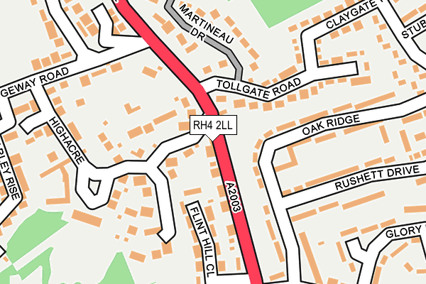 RH4 2LL map - OS OpenMap – Local (Ordnance Survey)