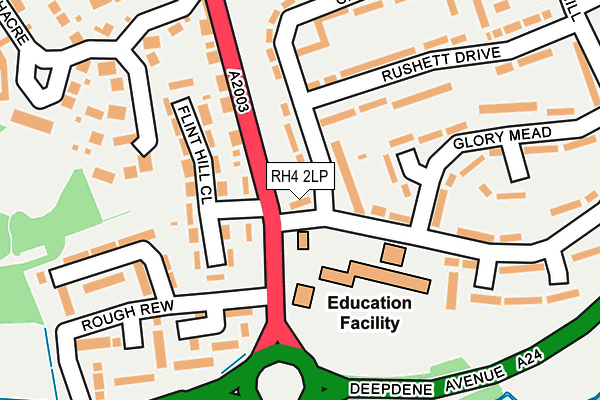 RH4 2LP map - OS OpenMap – Local (Ordnance Survey)