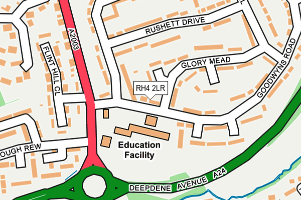 RH4 2LR map - OS OpenMap – Local (Ordnance Survey)