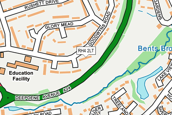 RH4 2LT map - OS OpenMap – Local (Ordnance Survey)