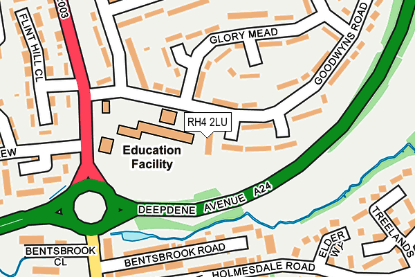 RH4 2LU map - OS OpenMap – Local (Ordnance Survey)