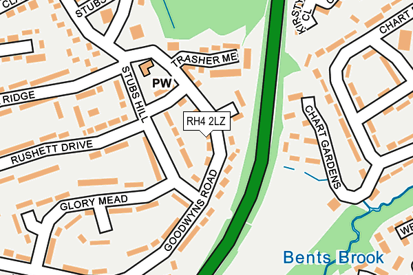 RH4 2LZ map - OS OpenMap – Local (Ordnance Survey)