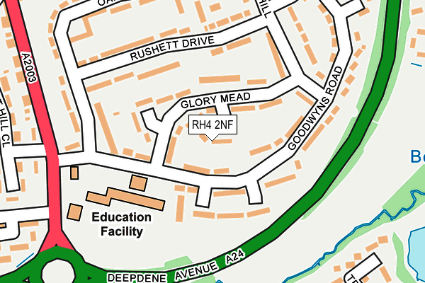 RH4 2NF map - OS OpenMap – Local (Ordnance Survey)