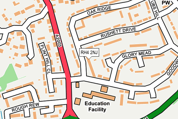 RH4 2NJ map - OS OpenMap – Local (Ordnance Survey)