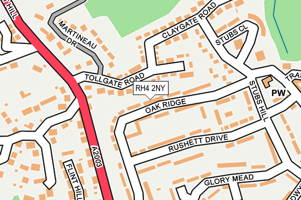 RH4 2NY map - OS OpenMap – Local (Ordnance Survey)