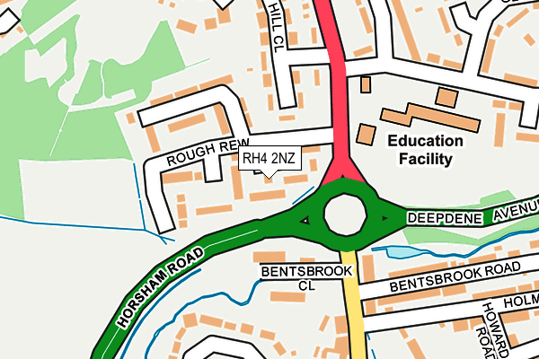 RH4 2NZ map - OS OpenMap – Local (Ordnance Survey)