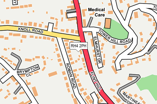 RH4 2PH map - OS OpenMap – Local (Ordnance Survey)