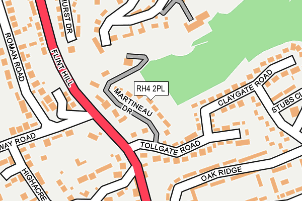 RH4 2PL map - OS OpenMap – Local (Ordnance Survey)
