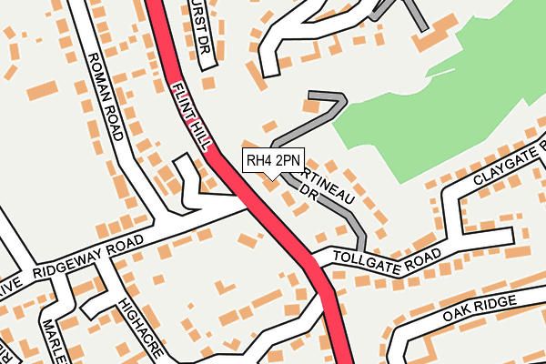 RH4 2PN map - OS OpenMap – Local (Ordnance Survey)