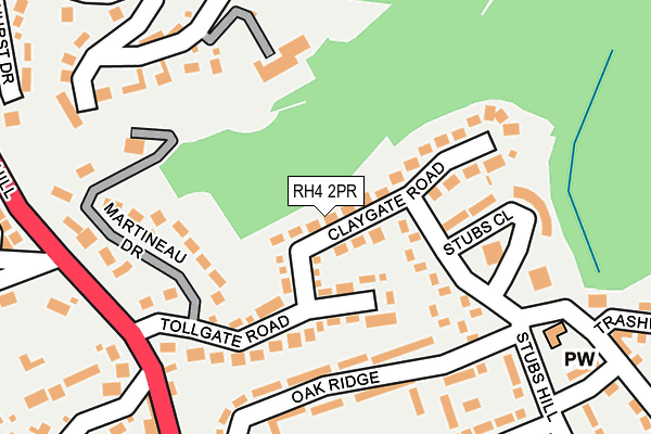 RH4 2PR map - OS OpenMap – Local (Ordnance Survey)