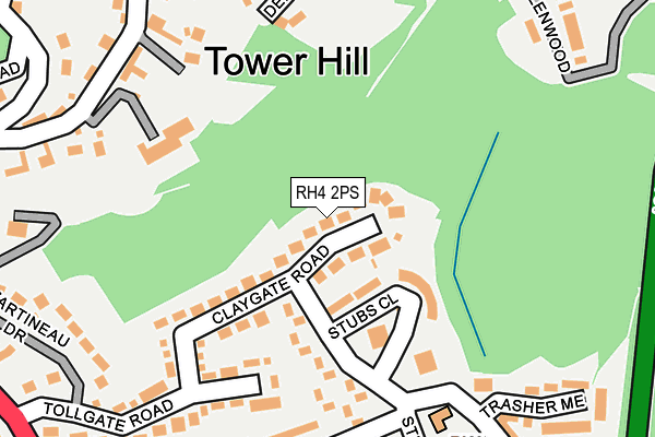 RH4 2PS map - OS OpenMap – Local (Ordnance Survey)