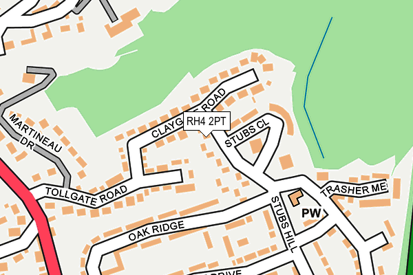 RH4 2PT map - OS OpenMap – Local (Ordnance Survey)