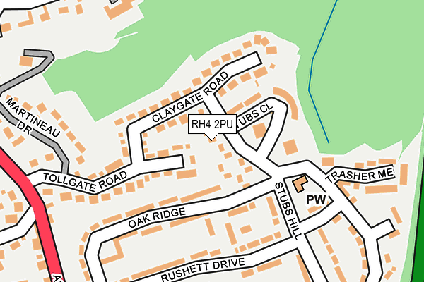 RH4 2PU map - OS OpenMap – Local (Ordnance Survey)